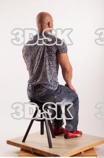 Sitting reference jeans tshirt of Sebastian 0004